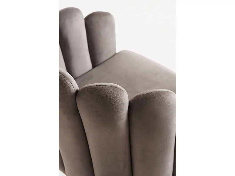 Packs Sillas Comedor - Pack 2 Sillones Main Terciopelo - Gris oscuro