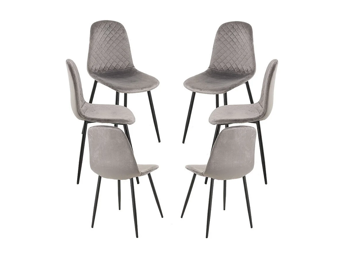 Packs Sillas Comedor - Pack 6 Sillas Boide - Gris