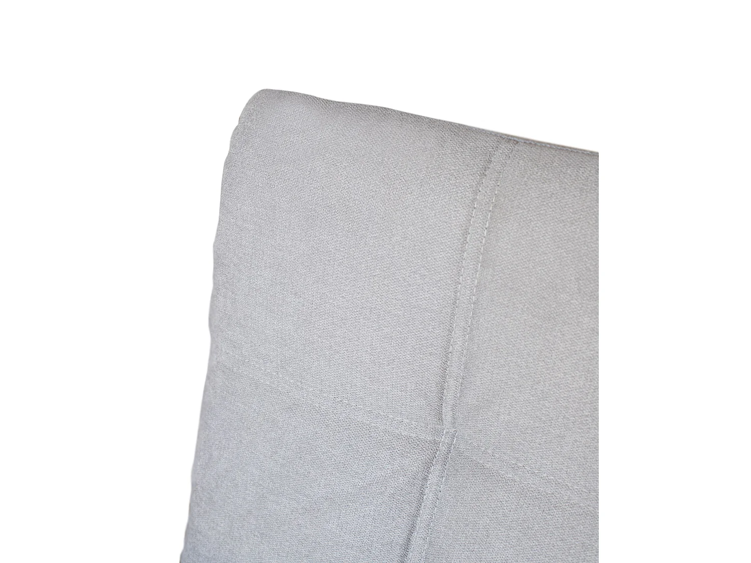 Juego De 2 Sillas De Comedor Tapizadas Color Gris - Sin Brazos