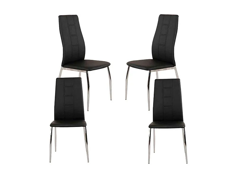 Packs Sillas Comedor - Pack 4 Sillas Milu - Negro