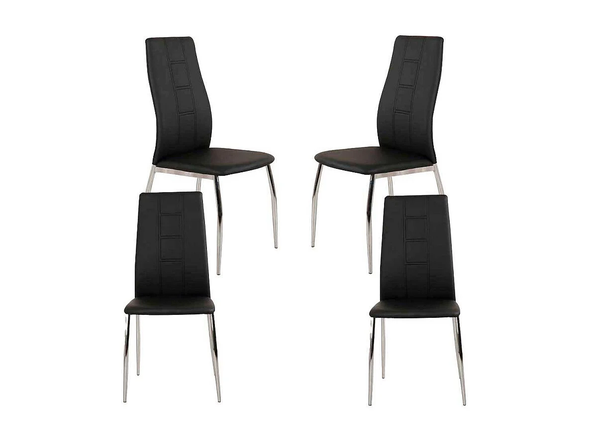 Packs Sillas Comedor - Pack 4 Sillas Milu - Negro