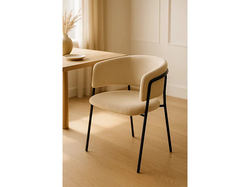Sillas Comedor - Silla Moniel en Pana - Beige