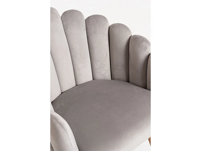 Packs Sillas Comedor - Pack 2 Sillones Main Terciopelo - Gris claro