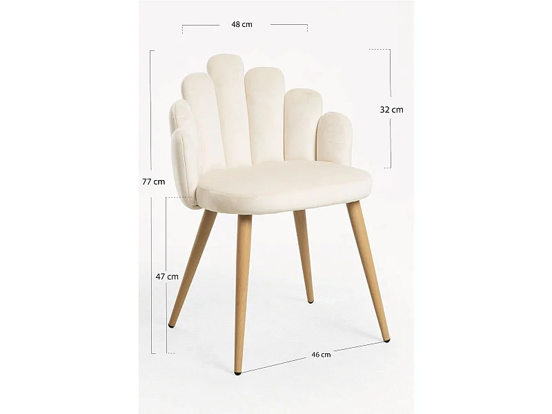 Packs Sillas Comedor - Pack 6 Sillas Hand Terciopelo - Beige
