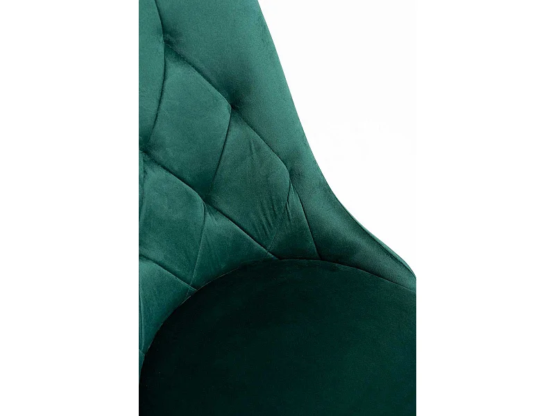 Sillas Comedor - Silla Dolphin Black Terciopelo - Verde