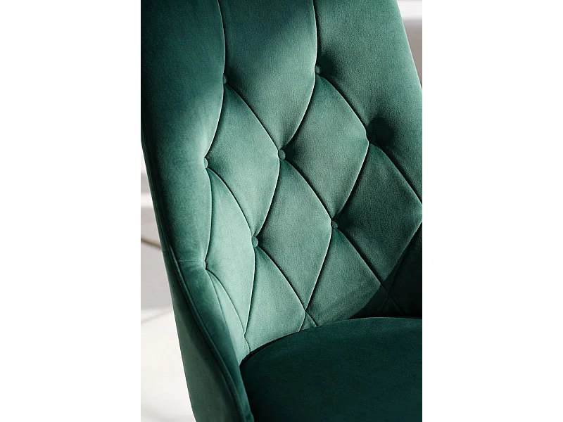 Sillas Comedor - Silla Dolphin Black Terciopelo - Verde