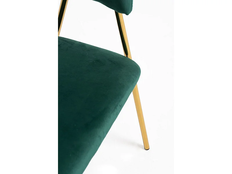 Sillas Comedor - Silla Mihu Gold Terciopelo - Verde