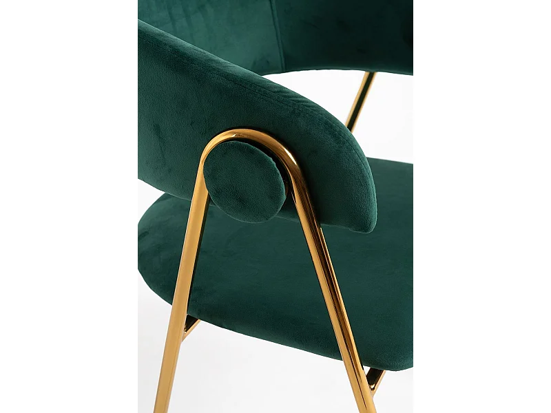 Sillas Comedor - Silla Mihu Gold Terciopelo - Verde