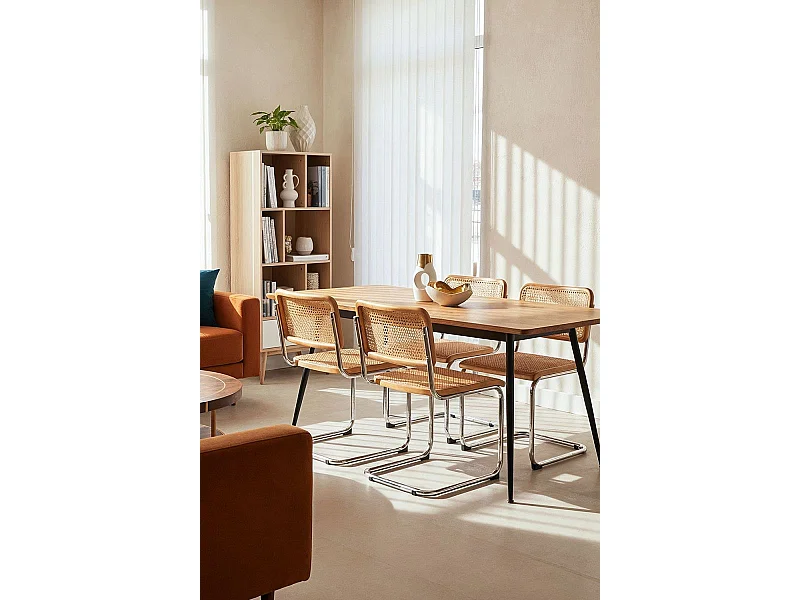 Sillas Comedor - Silla Chrome Blony - Madera Natural