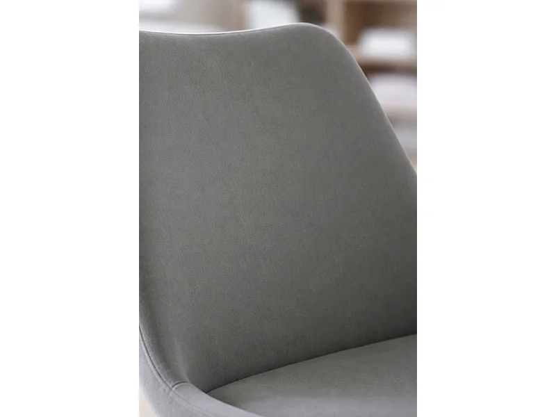 Sillas Comedor - Silla Synk Terciopelo - Gris oscuro