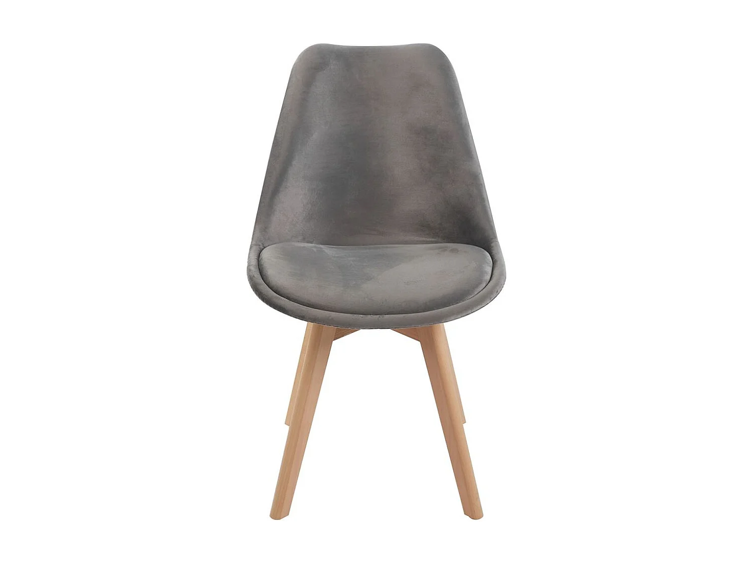 Sillas Comedor - Silla Synk Terciopelo - Gris oscuro