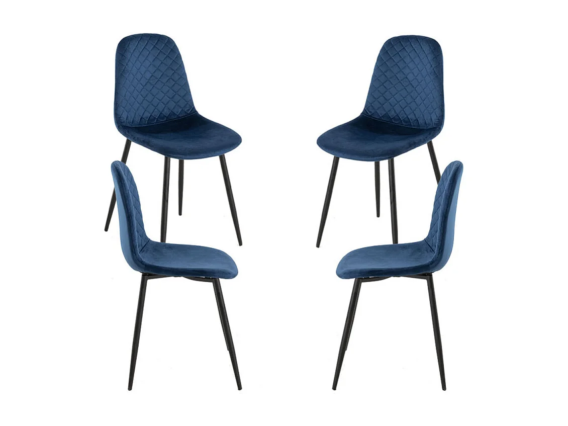 Packs Sillas Comedor - Pack 4 Sillas Boide - Azul