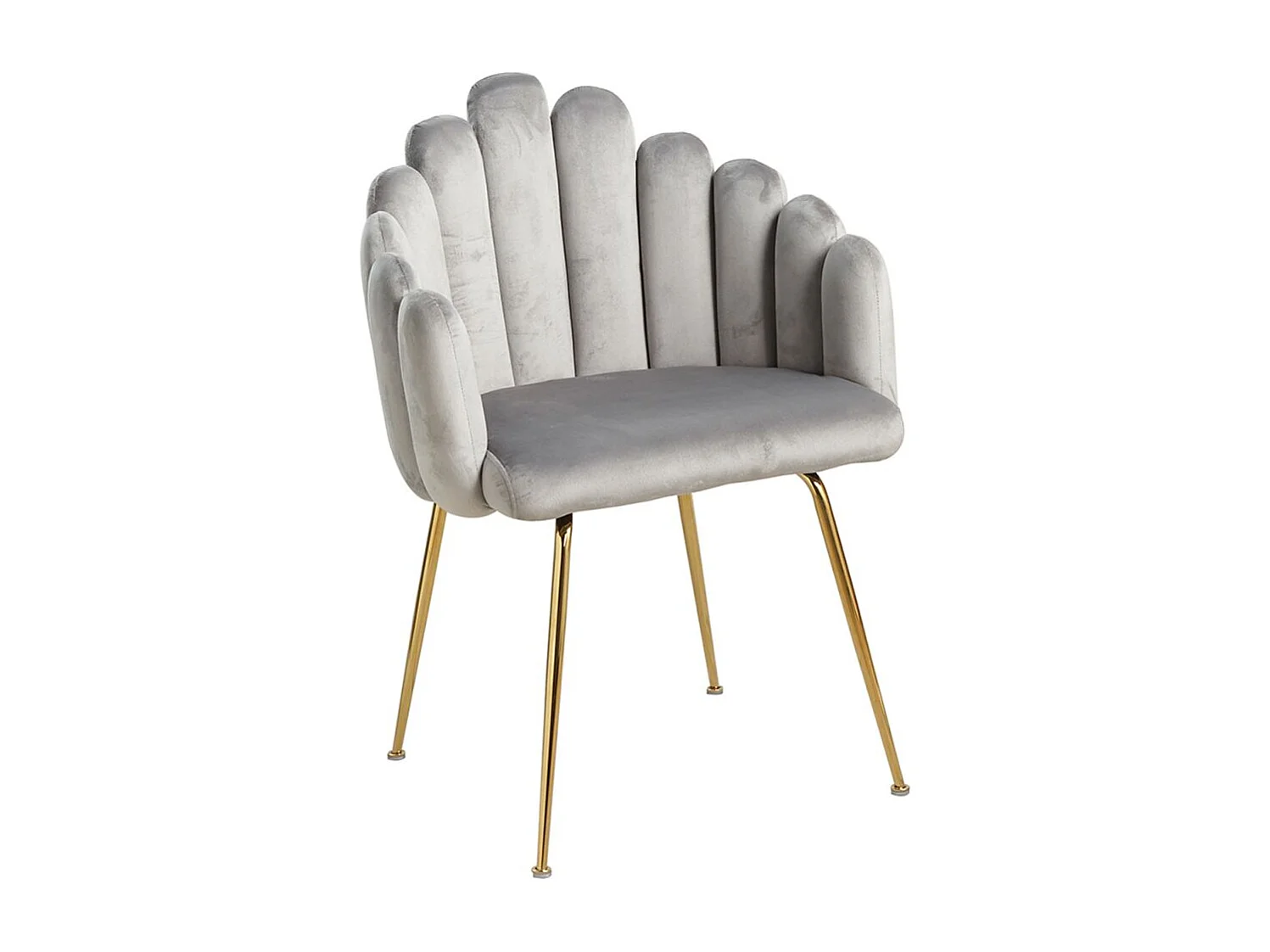 Sillas Comedor - Silla Bhoja Terciopelo - Gris claro