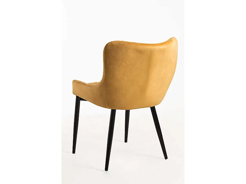 Sillas Comedor - Silla Sanda Terciopelo - Mostaza
