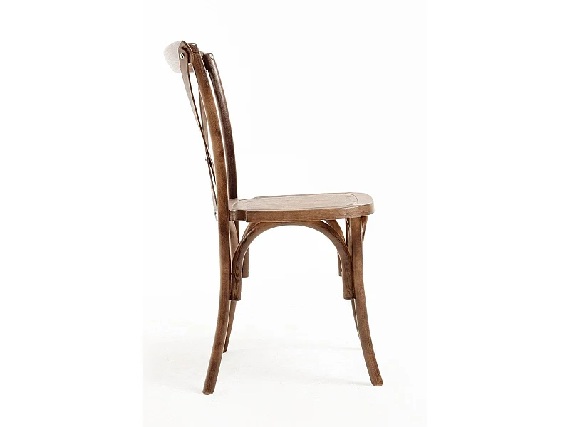 Sillas Comedor - Pack 4 Sillas Altea Polipropileno efecto Madera - Roble Claro