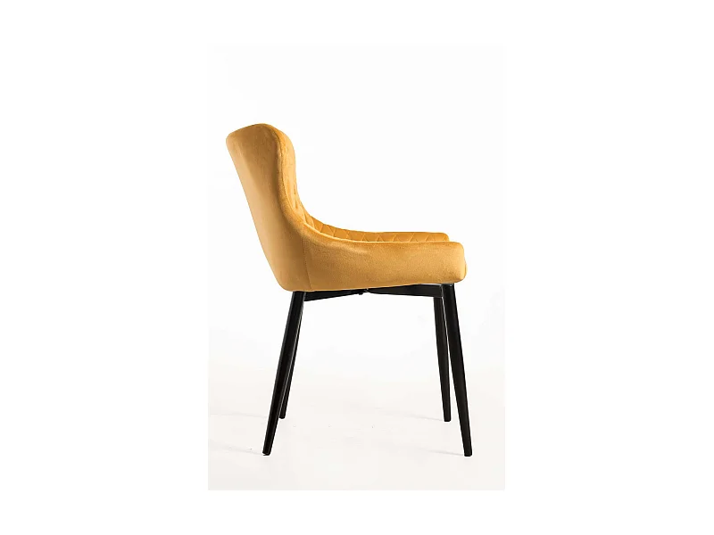 Packs Sillas Comedor - Pack 4 Sillas Sanda Terciopelo - Mostaza