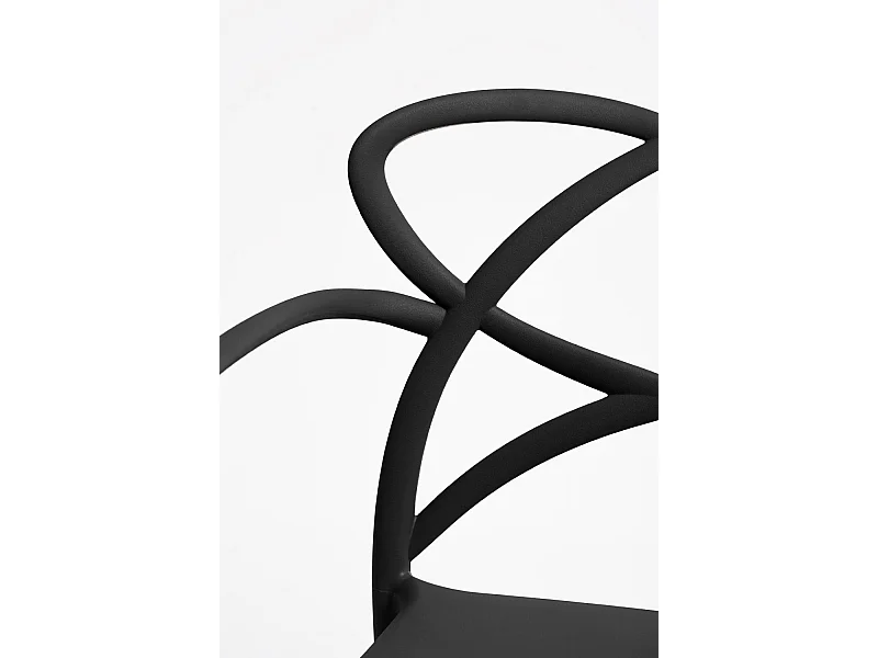 Sillas Comedor - Silla Vella con Reposabrazos - Negro