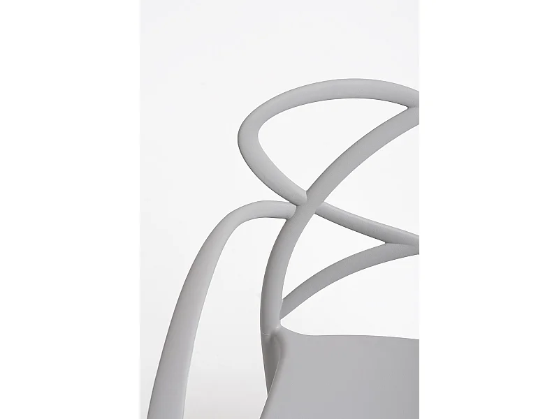 Sillas Comedor - Silla Vella con Reposabrazos - Gris claro