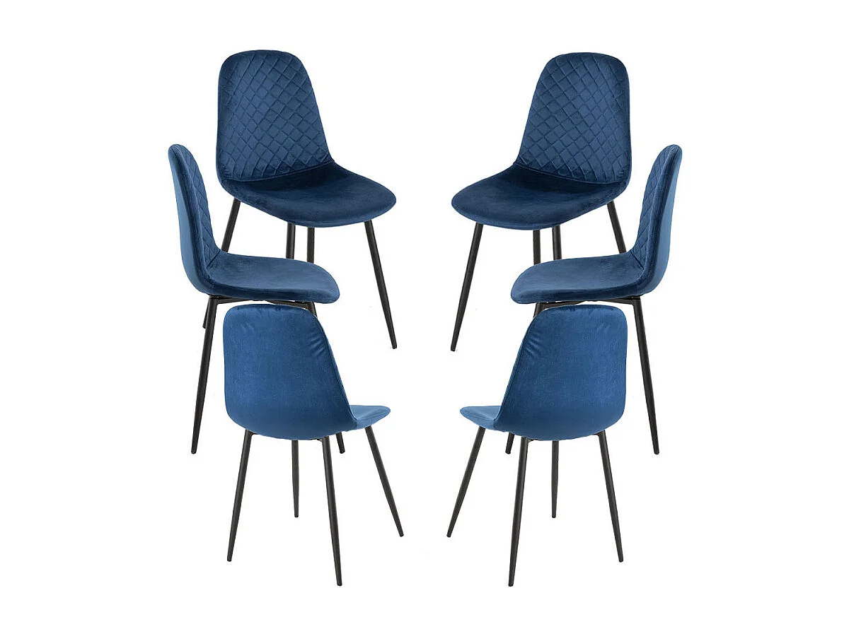Packs Sillas Comedor - Pack 6 Sillas Boide - Azul