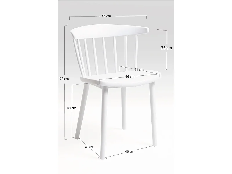 Sillas Comedor - Silla Niru - Blanco