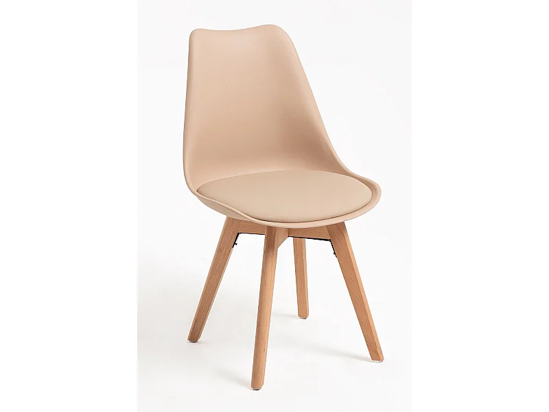 Packs Sillas Comedor - Pack 4 Sillas Synk Basic - Beige Tapioca