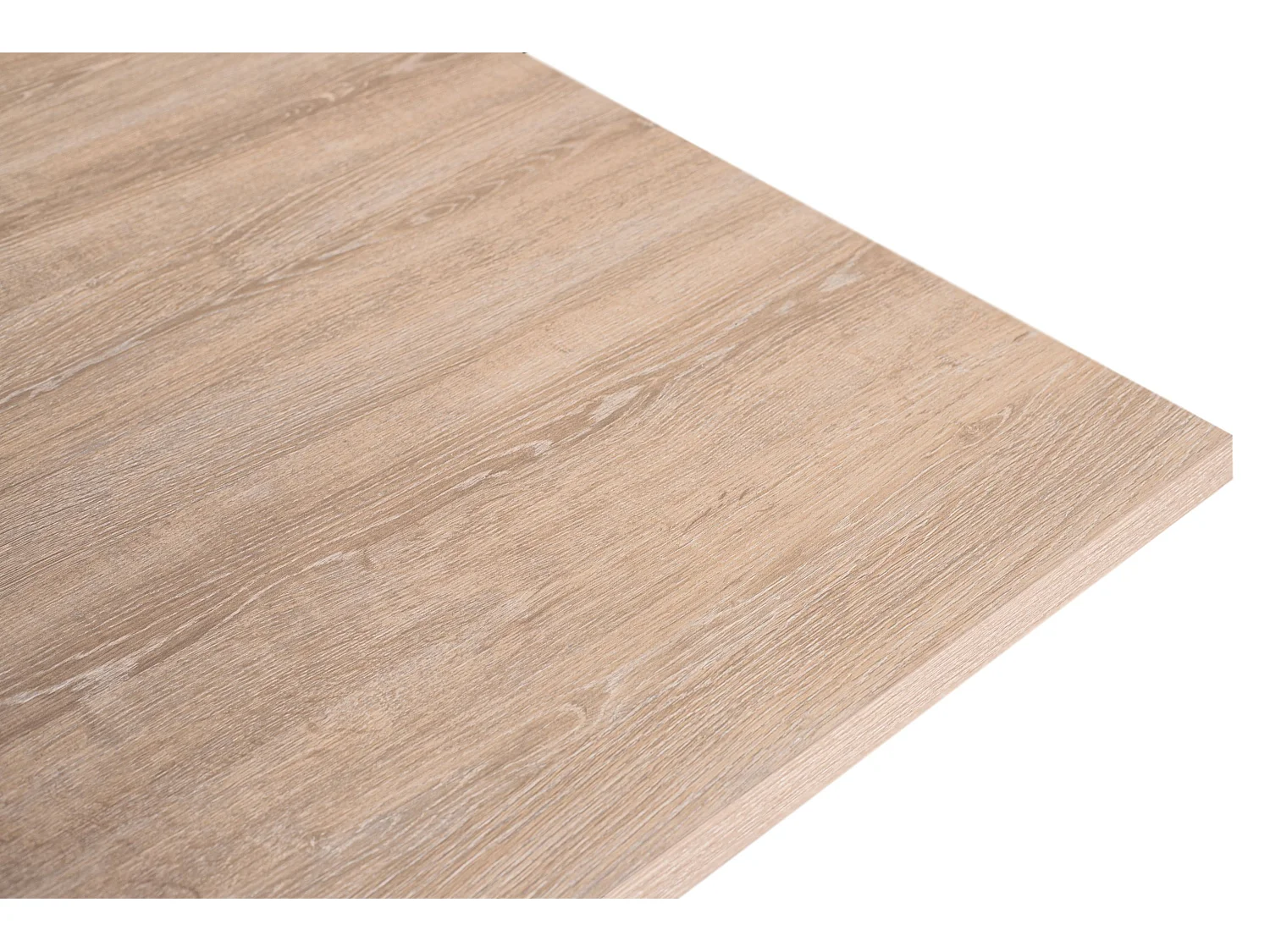 Mesa De Comedor Tapa 36 Mm De Grosor Color Roble Estructura Metalica