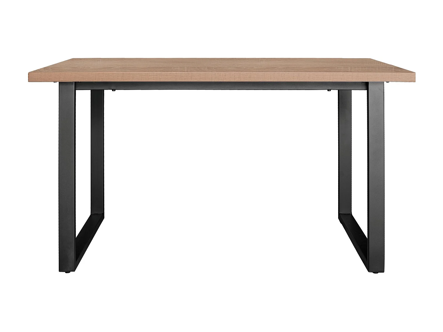 Mesa De Comedor Tapa 36 Mm De Grosor Color Marron Estructura Metalica