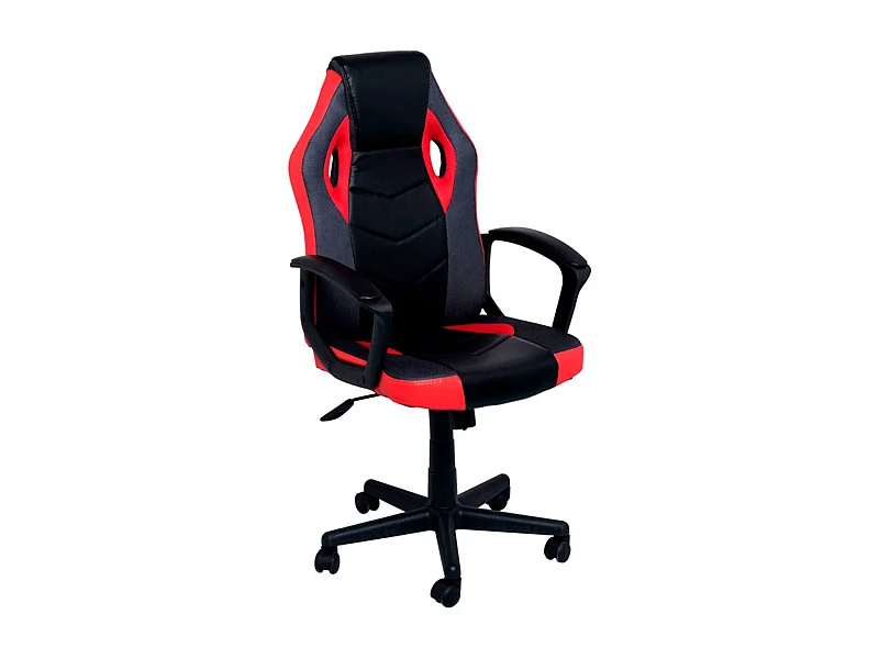 Silla Gaming Gunfire - Rojo y Negro - Máxima Ergonomía - Ideal para sesiones de Gaming