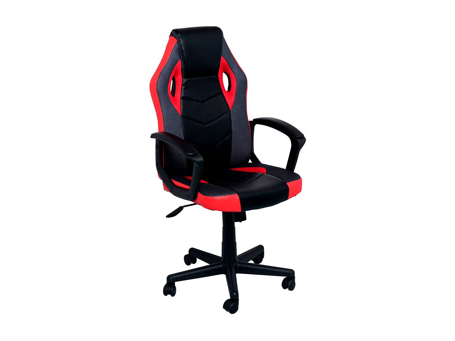 Silla Gaming Gunfire - Rojo y Negro - Máxima Ergonomía - Ideal para sesiones de Gaming