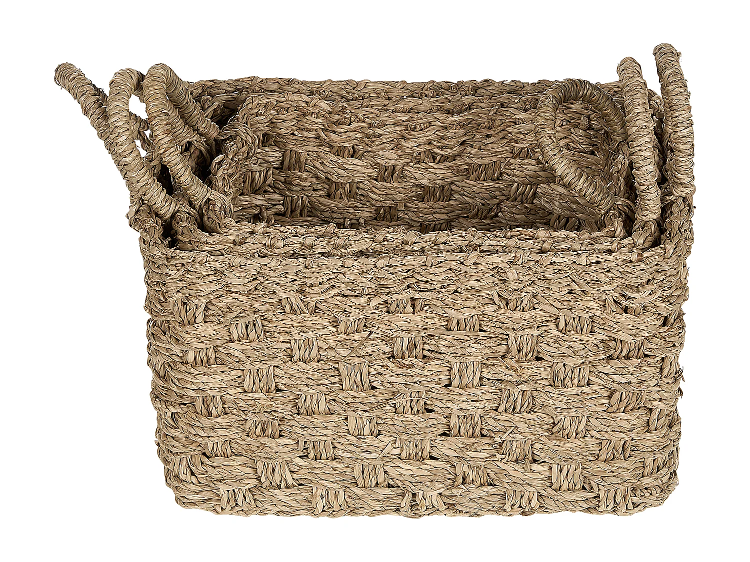 Lot de 3 paniers HOIAN Herbier marin Naturel