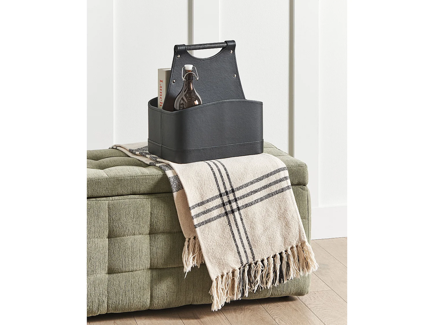 Panier URUK Cuir PU Gris graphite