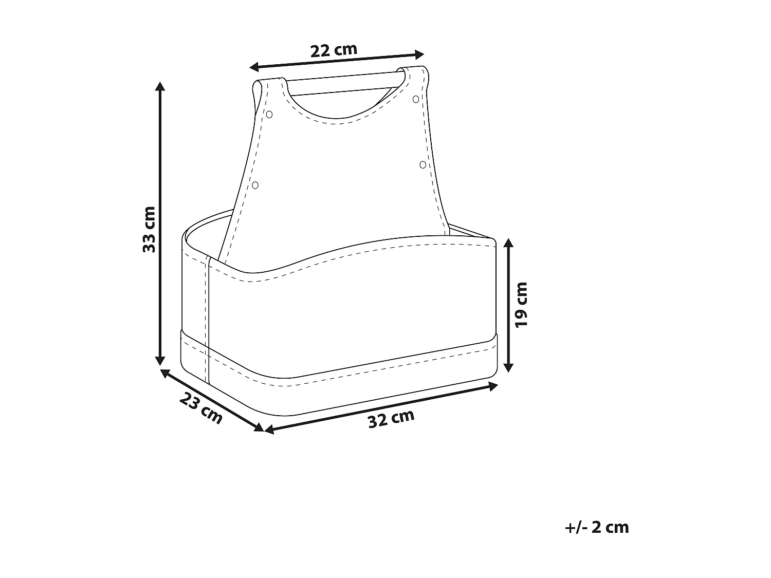 Panier URUK Cuir PU Gris graphite