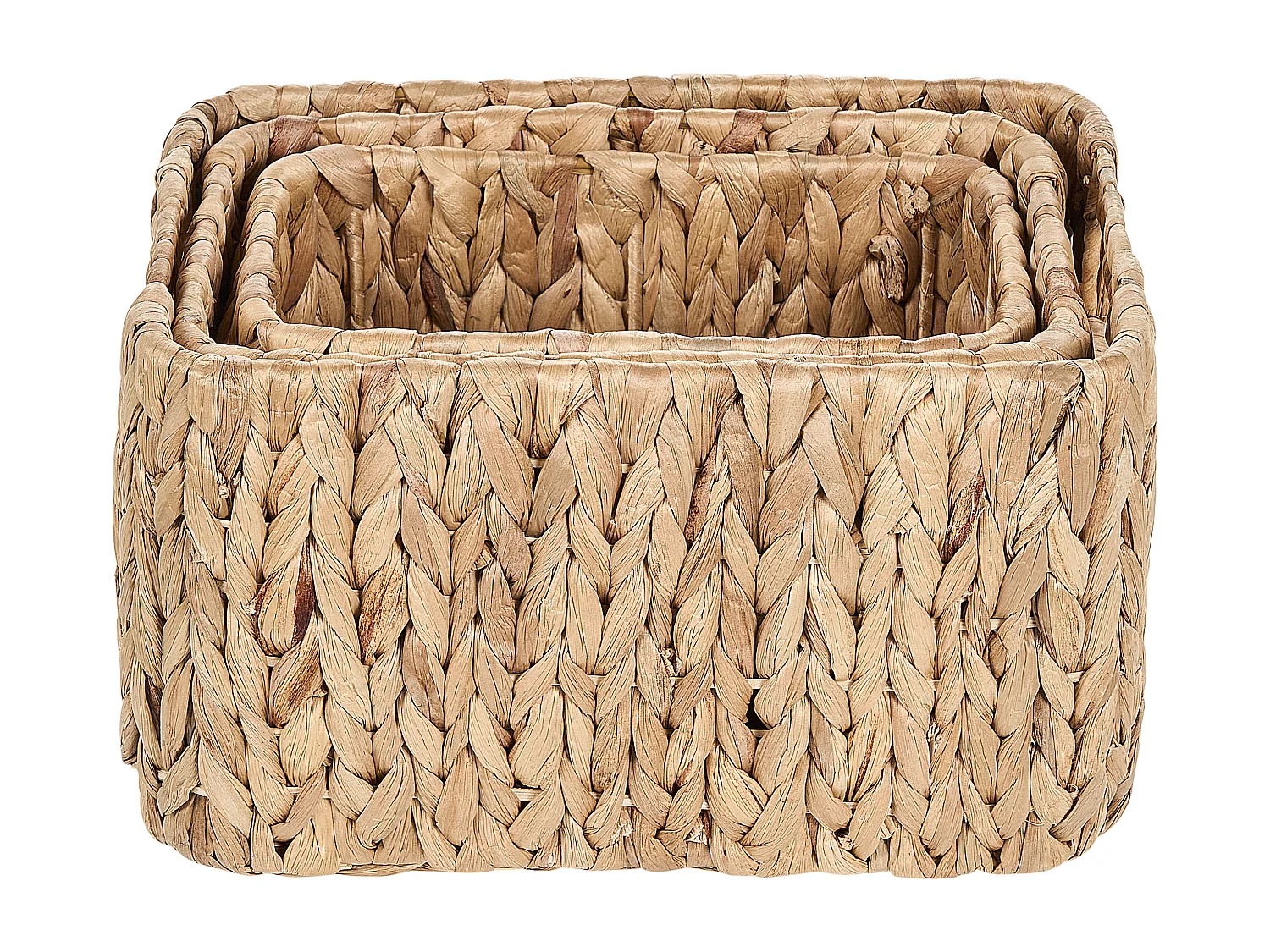 Lot de 3 paniers HANOI Osier Naturel