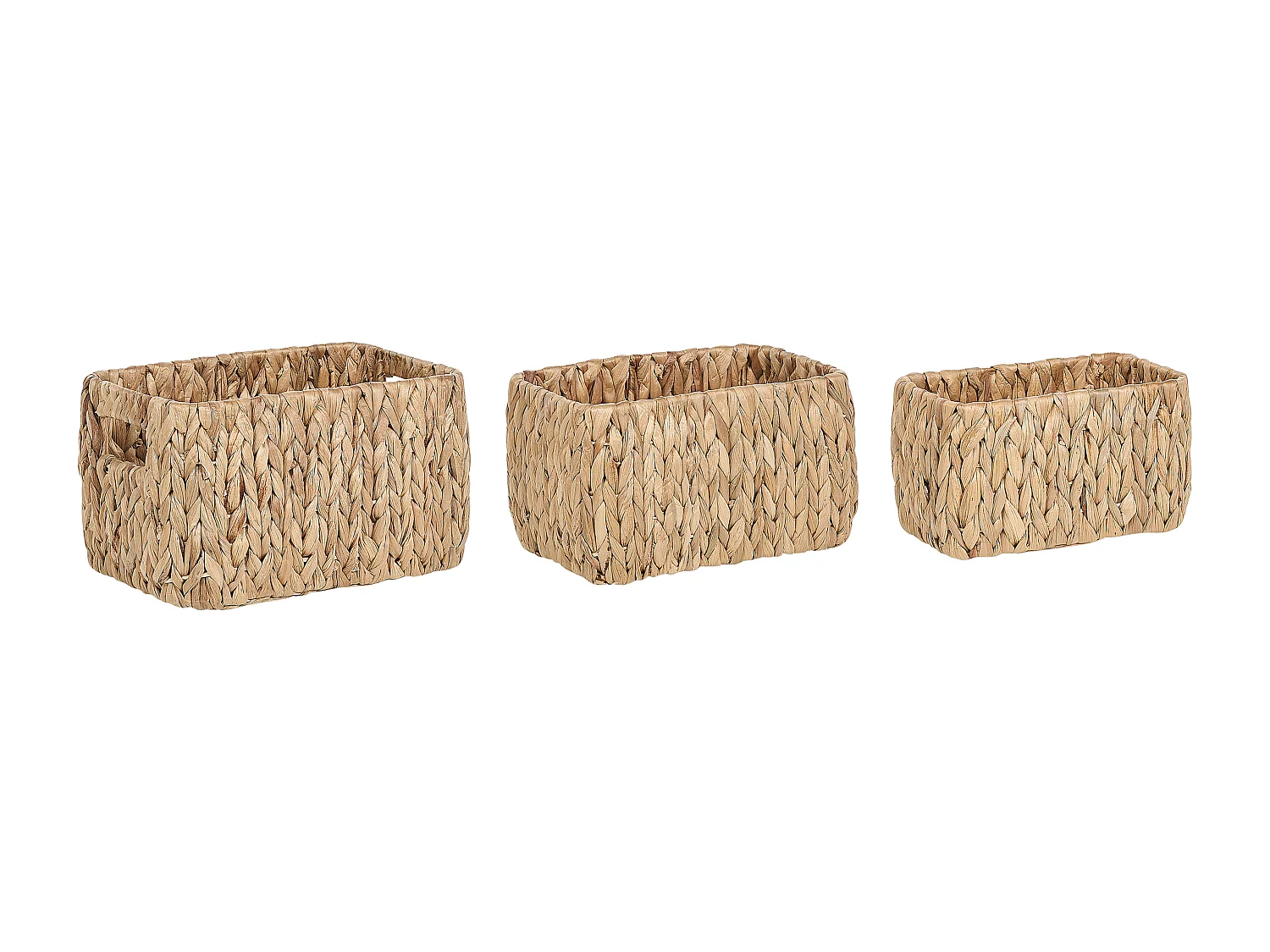 Lot de 3 paniers HANOI Osier Naturel