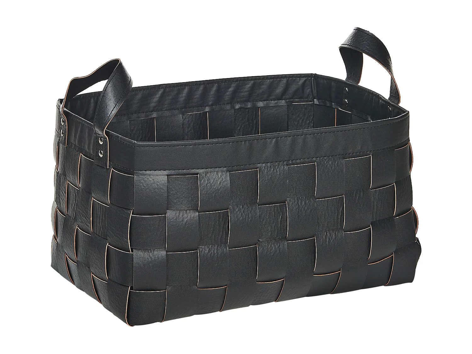 Lot de 2 paniers SIPPAR Cuir PU Noir