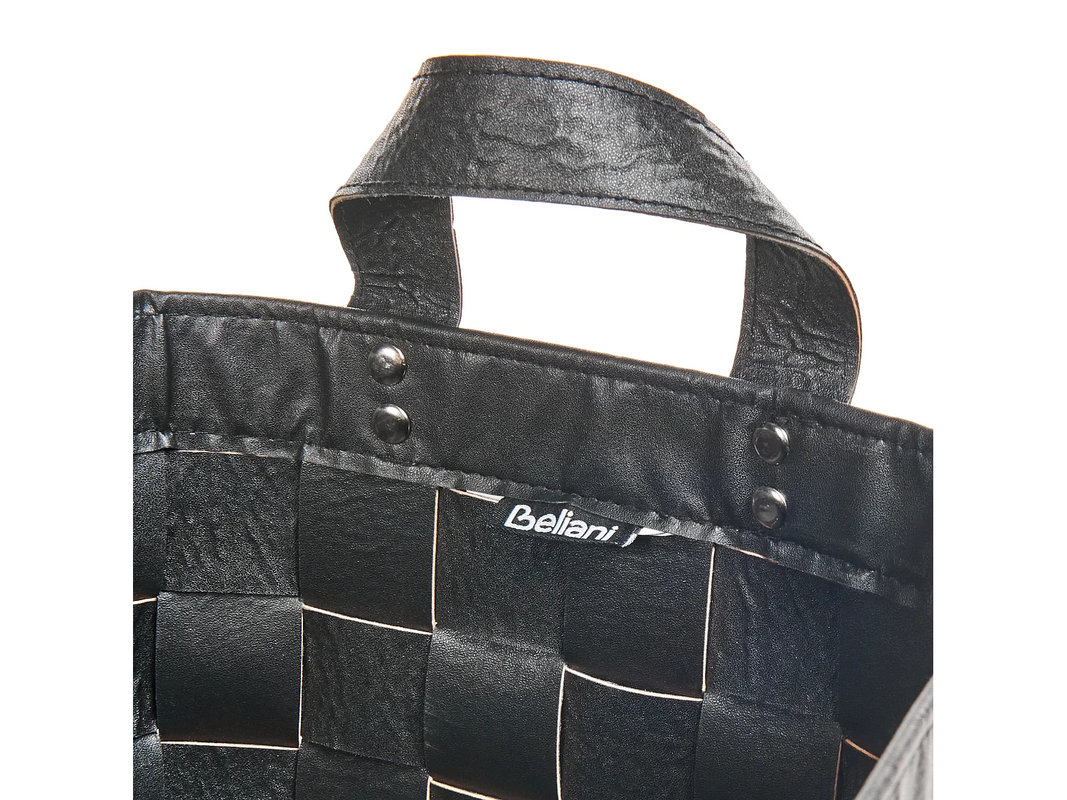 Set van 2 manden SIPPAR Kunstleer Zwart