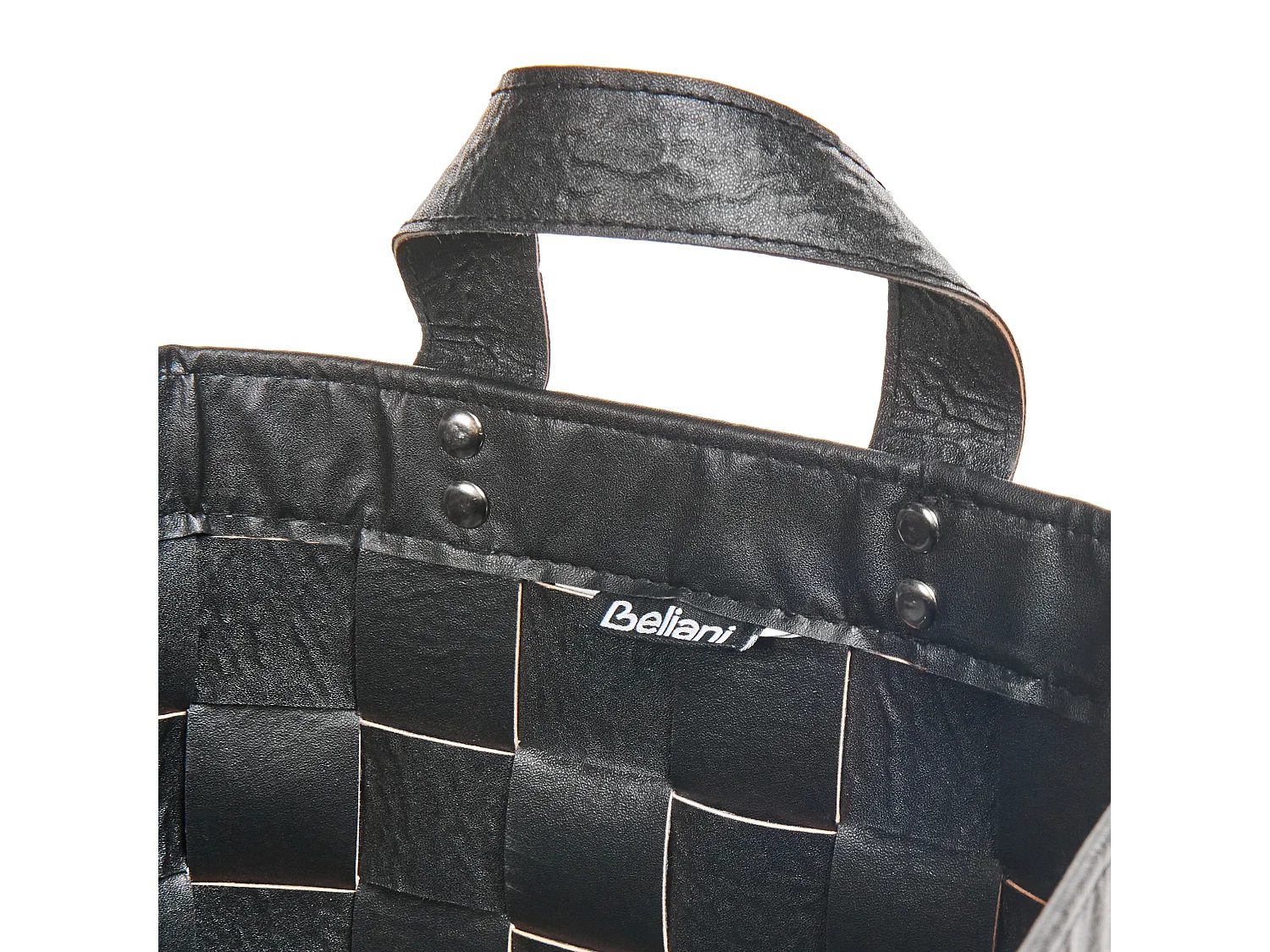 Lot de 2 paniers SIPPAR Cuir PU Noir