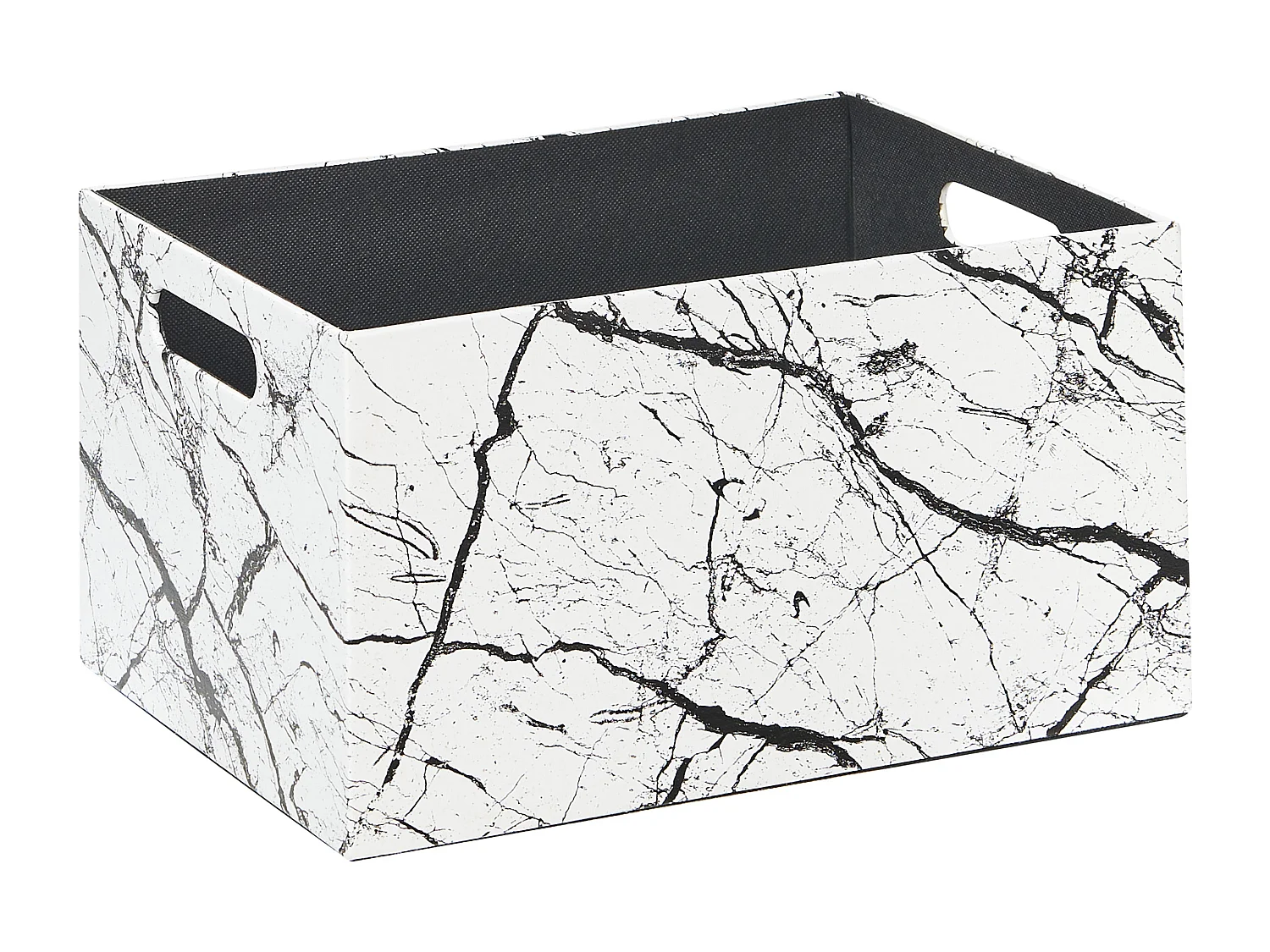 Aufbewahrungsbox 3er Set LARSA Kunstleder Weiss