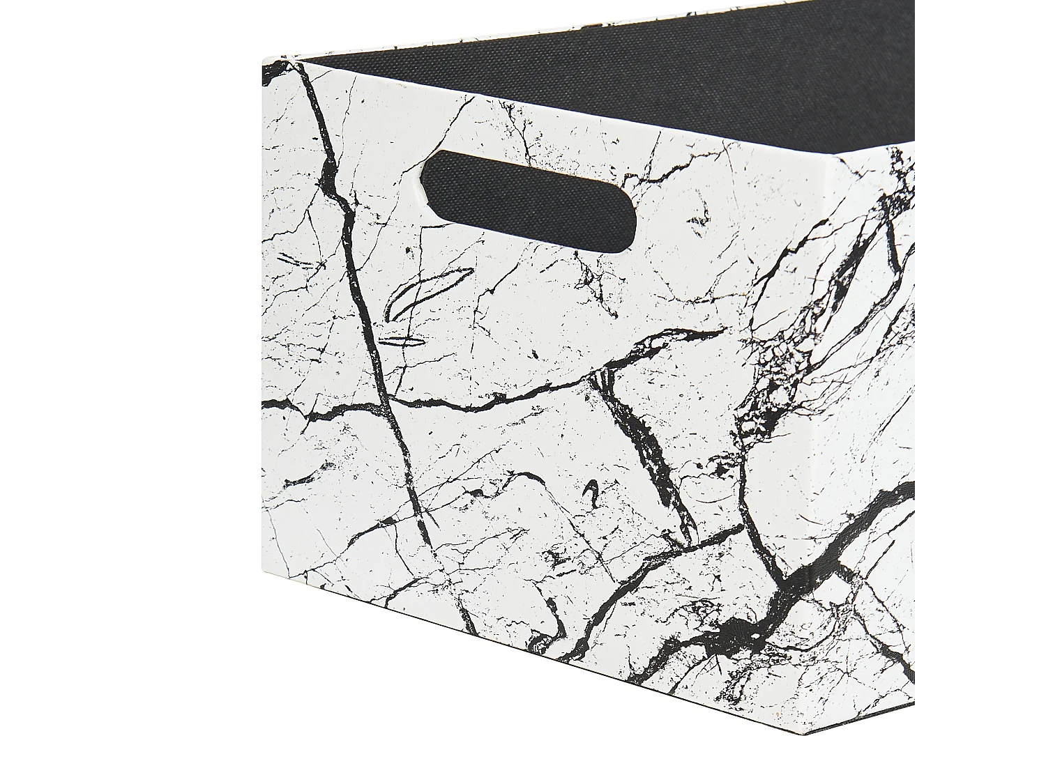 Set di 3 scatole LARSA Pelle sintetica Bianco