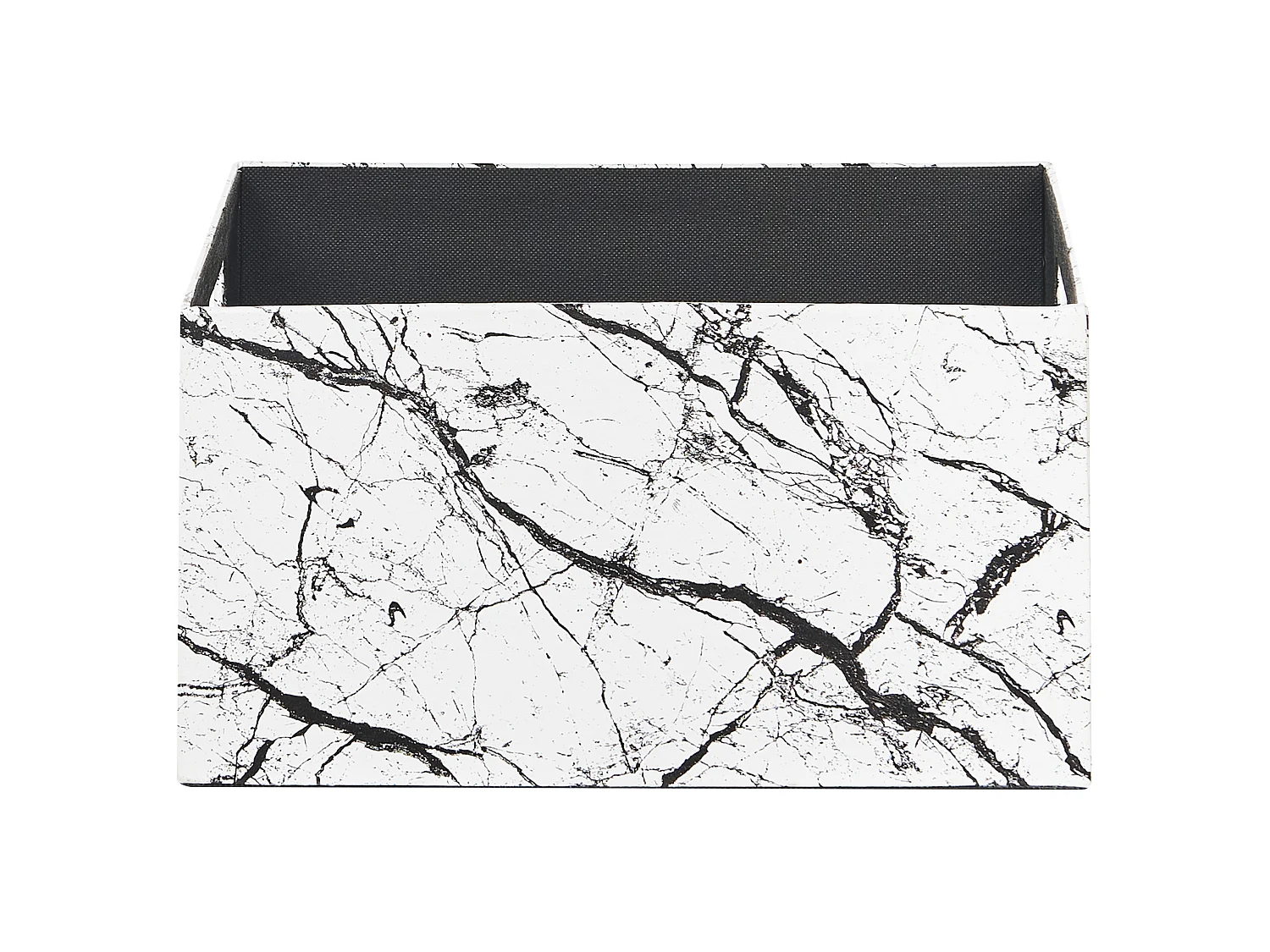 Set di 3 scatole LARSA Pelle sintetica Bianco