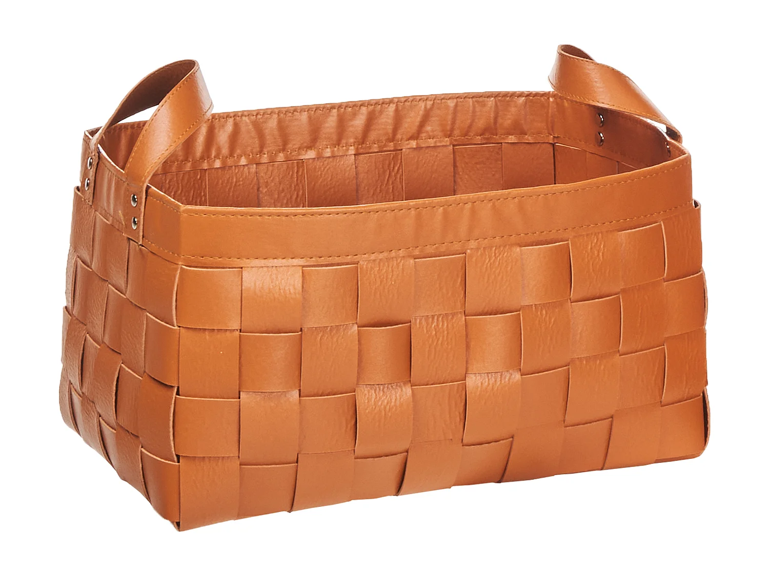 Set di 2 cestini SIPPAR Pelle sintetica Marrone dorato