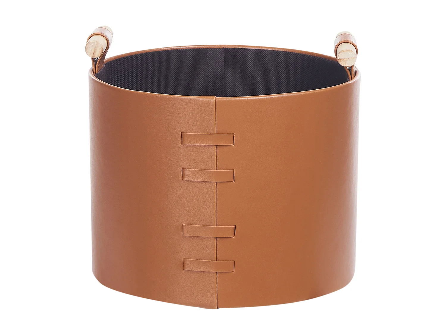 Lot de 3 paniers ARAM Cuir PU Marron