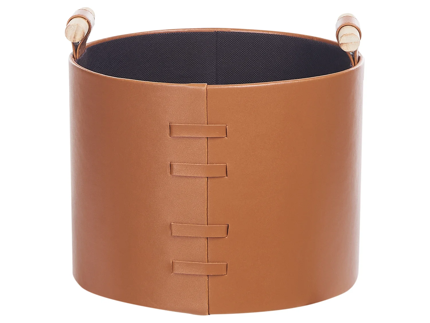 Lot de 3 paniers ARAM Cuir PU Marron