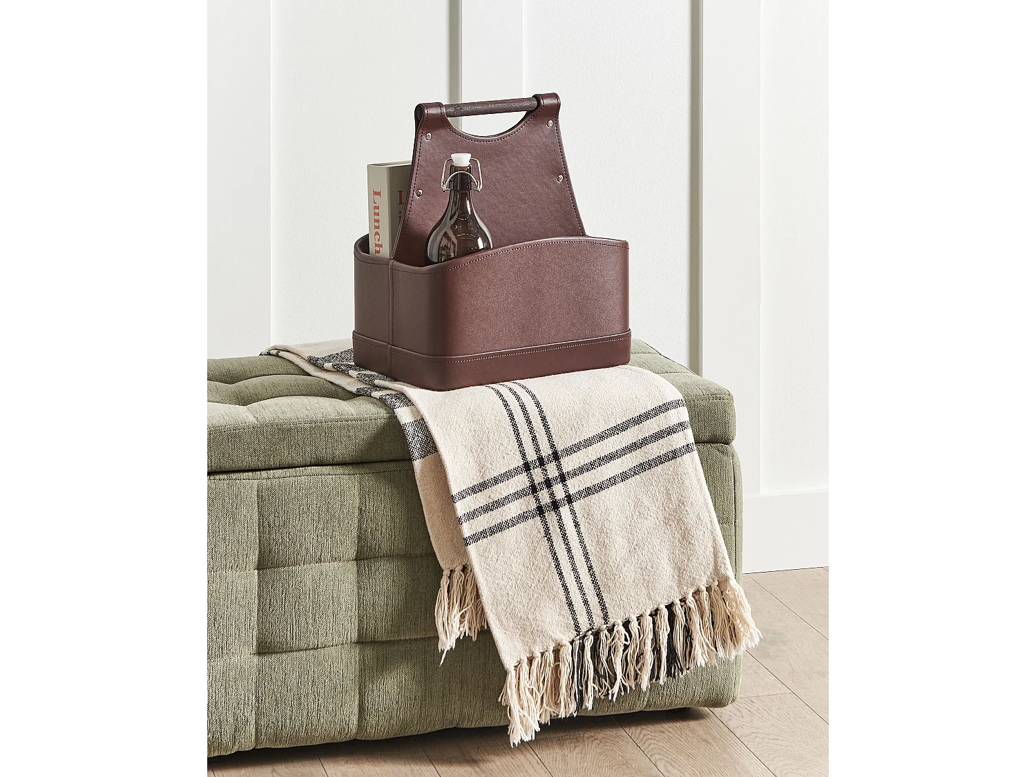 Panier URUK Cuir PU Marron