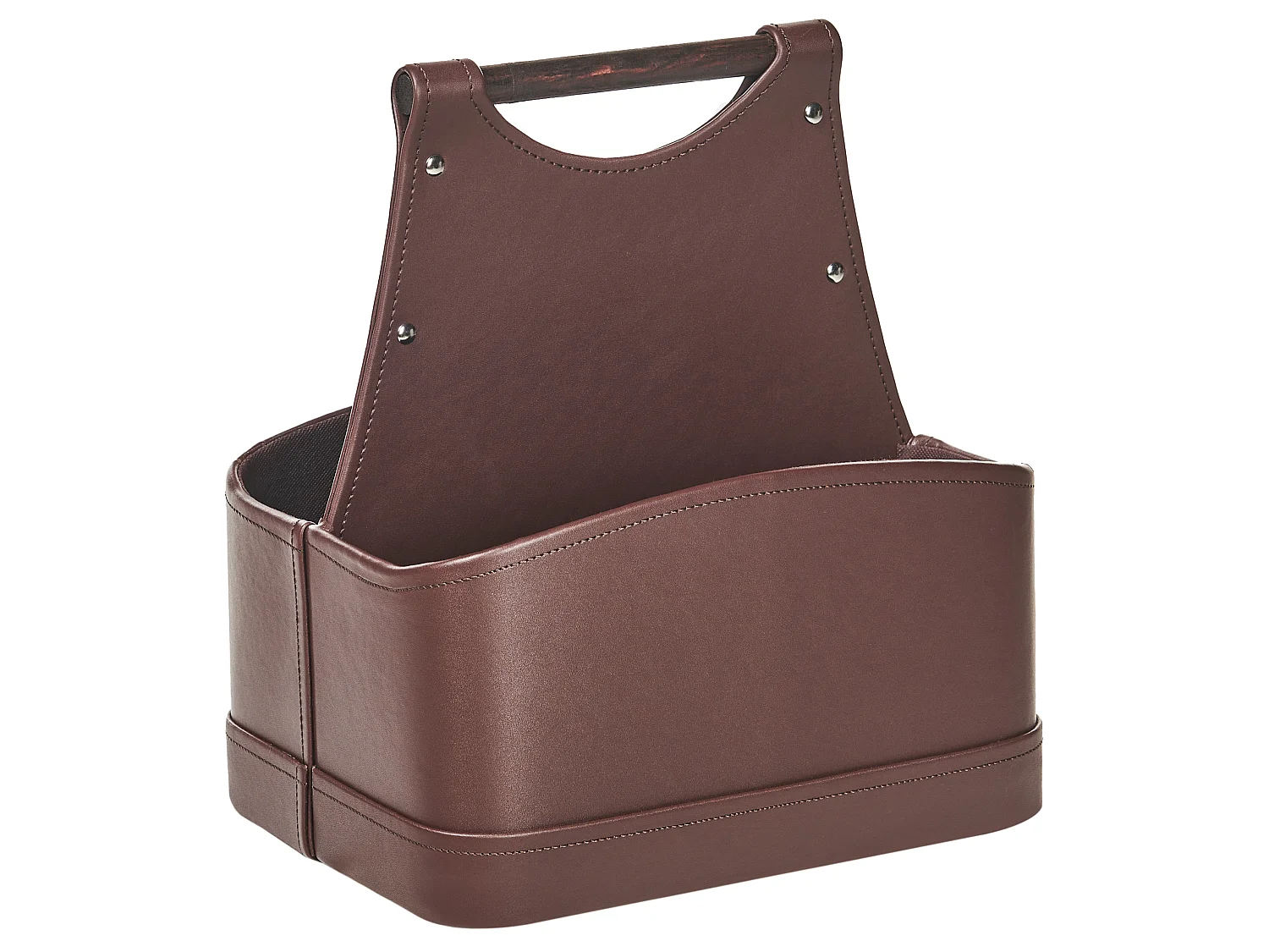 Basket URUK Faux Leather Brown