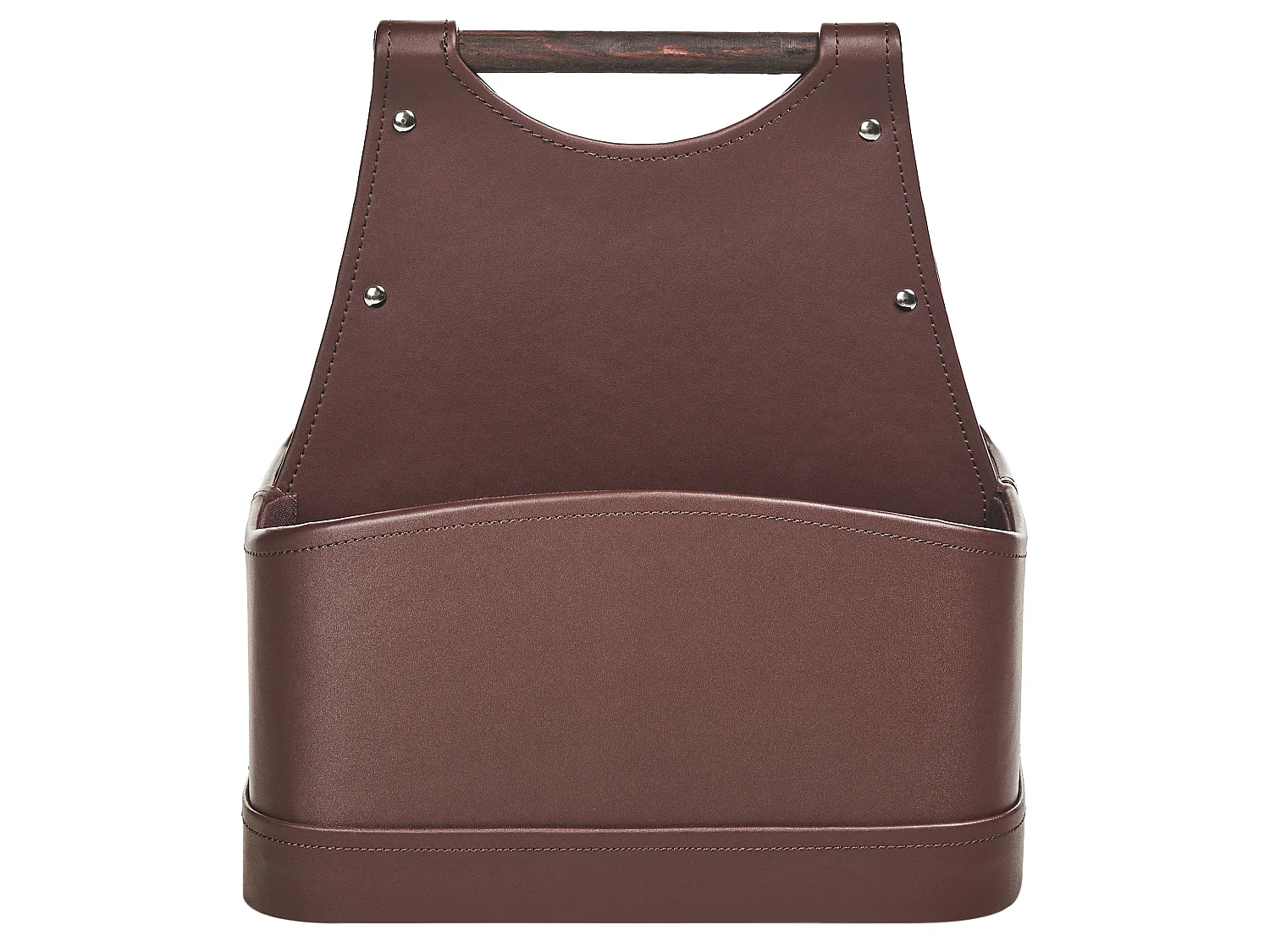 Basket URUK Faux Leather Brown