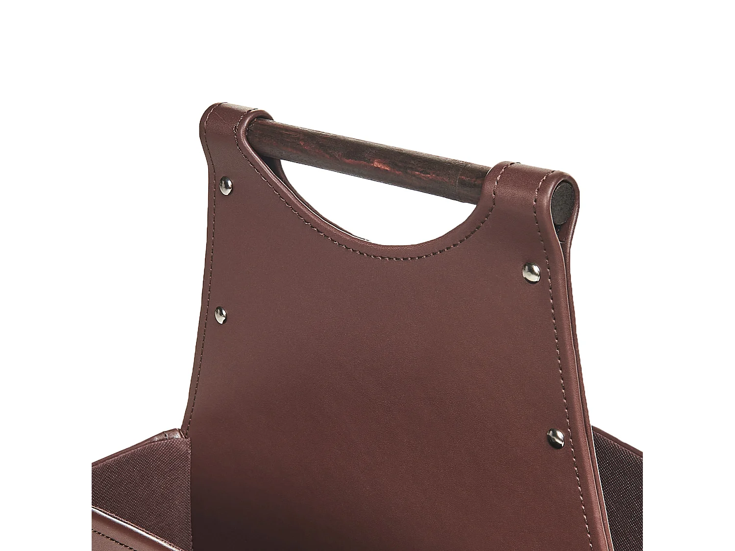 Basket URUK Faux Leather Brown