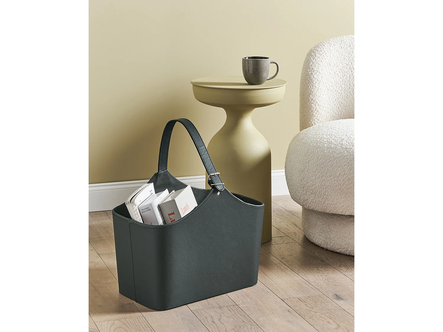 Panier ELAM Cuir PU Gris graphite