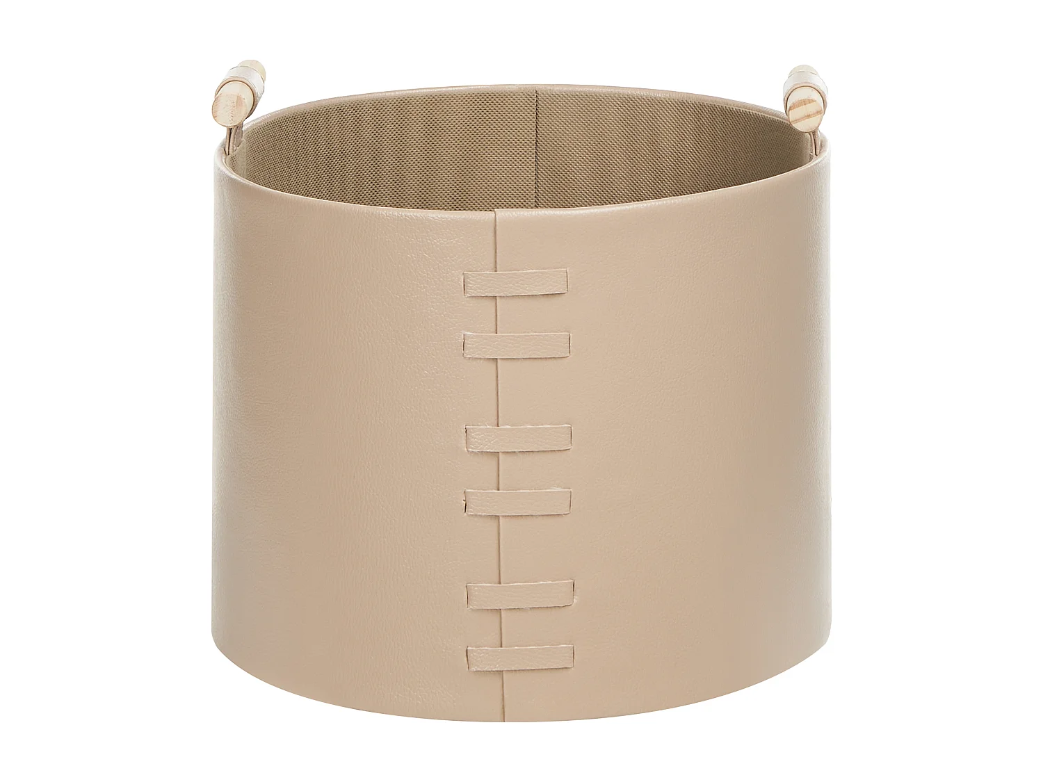 Aufbewahrungskorb 3er Set ARAM Kunstleder Beige