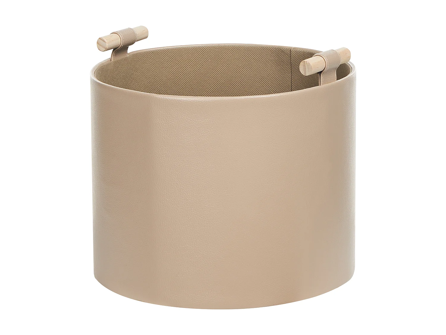 Aufbewahrungskorb 3er Set ARAM Kunstleder Beige